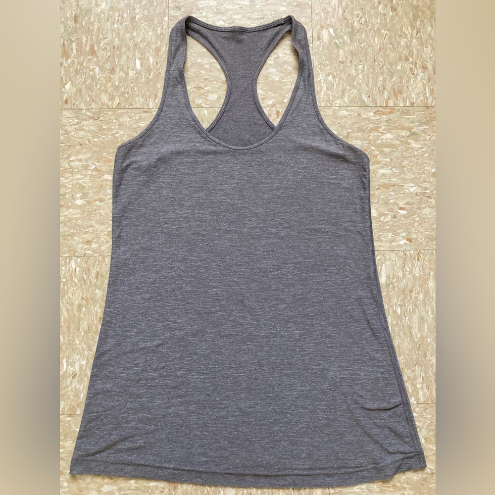 Lululemon Gray Racerback Tank Top **read description regarding size
